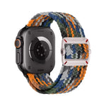 雙環機械扣尼龍編織錶帶，適用於Apple Watch 46mm / 49mm / 45mm / 44mm