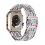 雙環機械扣尼龍編織錶帶，適用於Apple Watch 46mm / 49mm / 45mm / 44mm