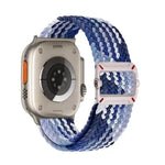 雙環機械扣尼龍編織錶帶，適用於Apple Watch 46mm / 49mm / 45mm / 44mm