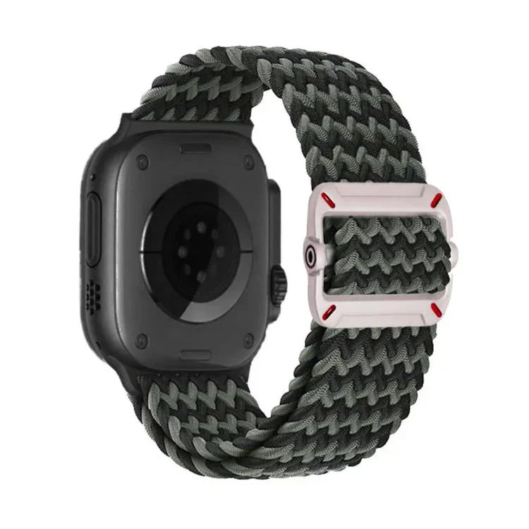 雙環機械扣尼龍編織錶帶，適用於Apple Watch 42mm / 41mm / 40mm / 38mm