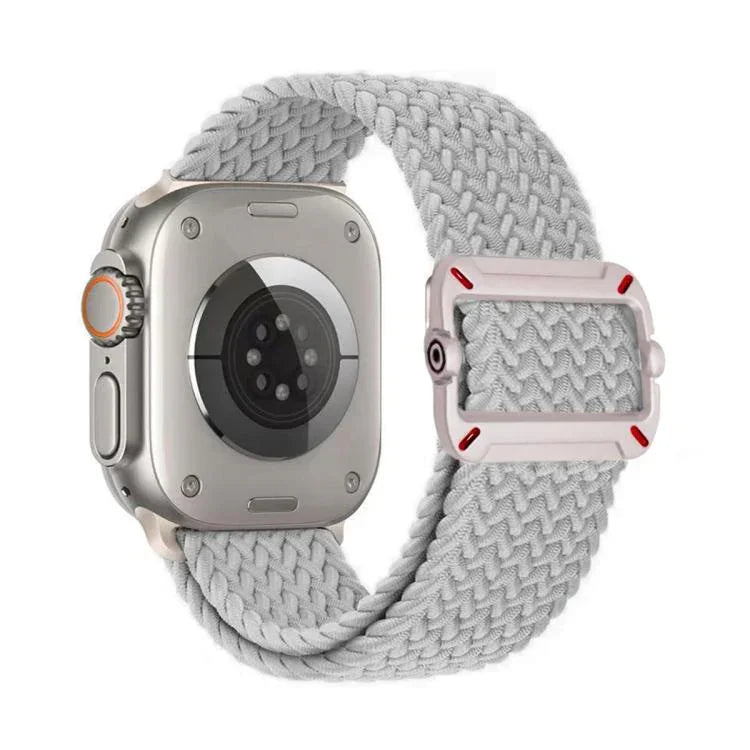 雙環機械扣尼龍編織錶帶，適用於Apple Watch 42mm / 41mm / 40mm / 38mm