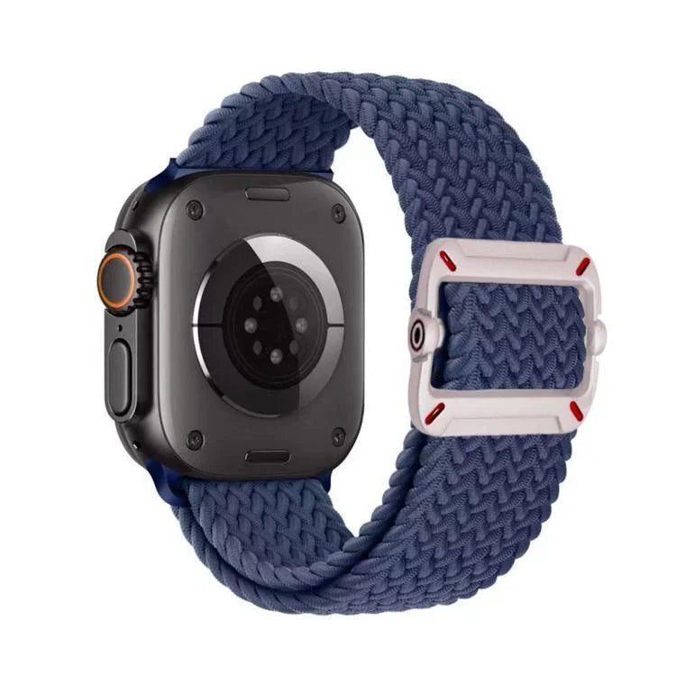 雙環機械扣尼龍編織錶帶，適用於Apple Watch 42mm / 41mm / 40mm / 38mm