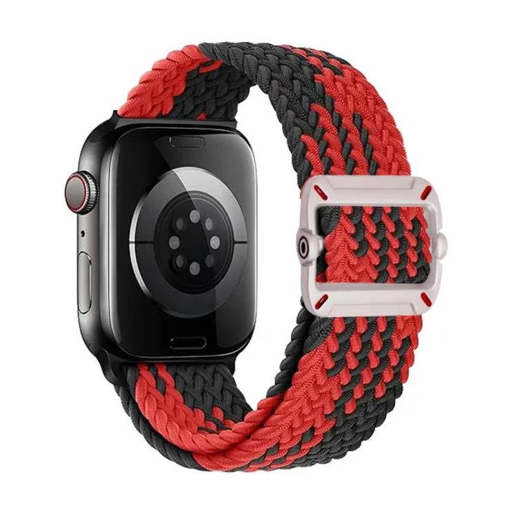 雙環機械扣尼龍編織錶帶，適用於Apple Watch 42mm / 41mm / 40mm / 38mm
