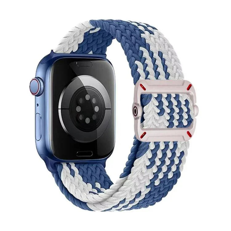 雙環機械扣尼龍編織錶帶，適用於Apple Watch 42mm / 41mm / 40mm / 38mm