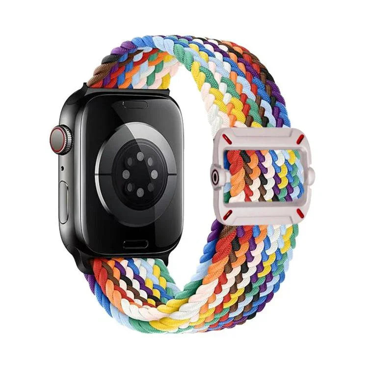 雙環機械扣尼龍編織錶帶，適用於Apple Watch 42mm / 41mm / 40mm / 38mm