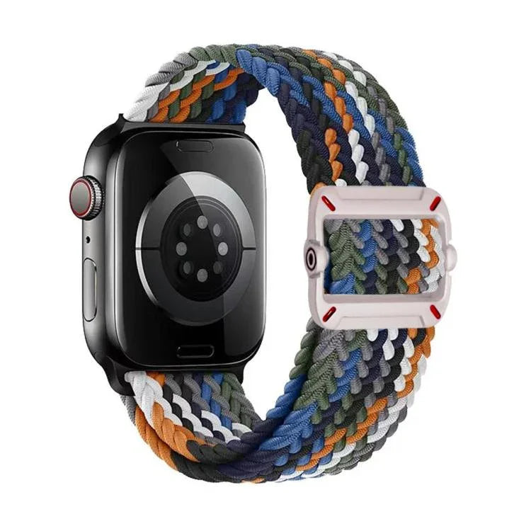 雙環機械扣尼龍編織錶帶，適用於Apple Watch 42mm / 41mm / 40mm / 38mm