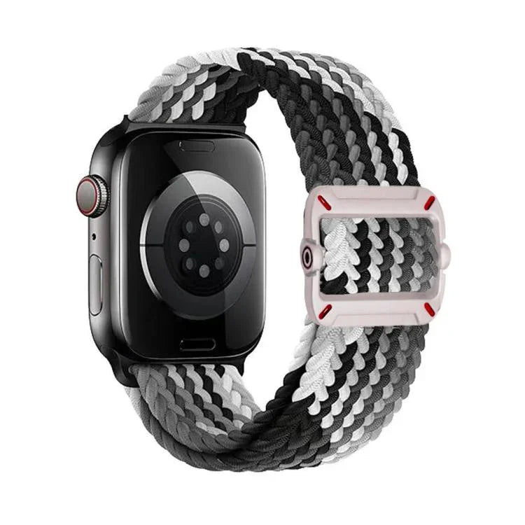 雙環機械扣尼龍編織錶帶，適用於Apple Watch 42mm / 41mm / 40mm / 38mm