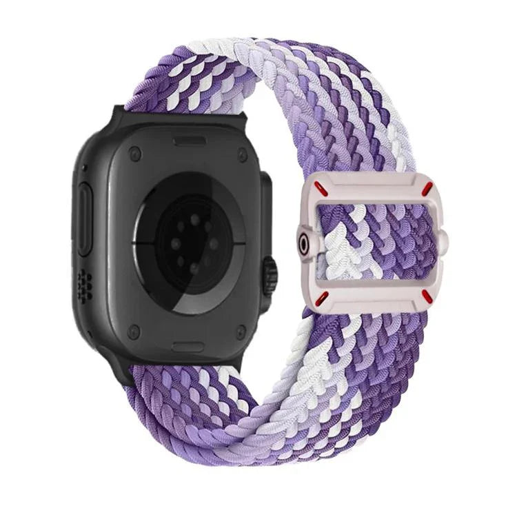 雙環機械扣尼龍編織錶帶，適用於Apple Watch 42mm / 41mm / 40mm / 38mm