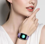 雙環機械扣尼龍編織錶帶，適用於Apple Watch 46mm / 49mm / 45mm / 44mm