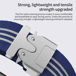 xDfind 降落傘扣三條紋編織尼龍錶帶，適用於Apple Watch 42 / 44 / 45 / 46 / 49mm，適用於Apple Watch 38 / 40 / 41 / S10 42mm