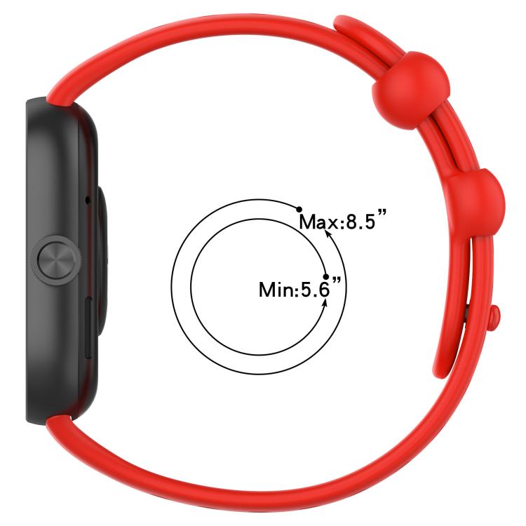 xDfind BreathableHole Solid Color Silicone Watch Band, For Xiaomi Band 10 Pro / 9 Pro / Redmi Watch 6