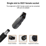 DC 5.5 x 2.1mm 母頭至剃鬚刀接口充電轉換器，7件/套，8件/套