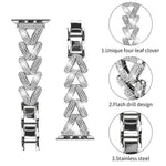 xDfind 小型扭紋鑽石金屬錶帶，適用於Apple Watch 38 / 40 / 41 / S10 42mm 20mm