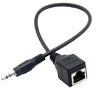 3.5mm 公對 RJ45 母網路埠觸控螢幕轉接線，適用 Thunderstone