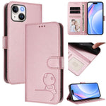 小熊貓浮雕RFID皮革手機殼附掛繩，適用於iPhone 14 Pro Max、iPhone SE 2022 / 2020 / 8 / 7、iPhone 13 Pro Max、iPhone 13 Pro、iPhone 13 mini、iPhone 12 / 12 Pro、iPhone 12 Pro Max、iPhone 12 mini