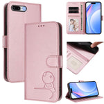 小熊貓浮雕RFID皮革手機殼附掛繩，適用於iPhone 11 Pro Max、iPhone 11、iPhone 11 Pro、iPhone X / XS、iPhone XR、iPhone XS Max、iPhone 8 Plus / 7 Plus