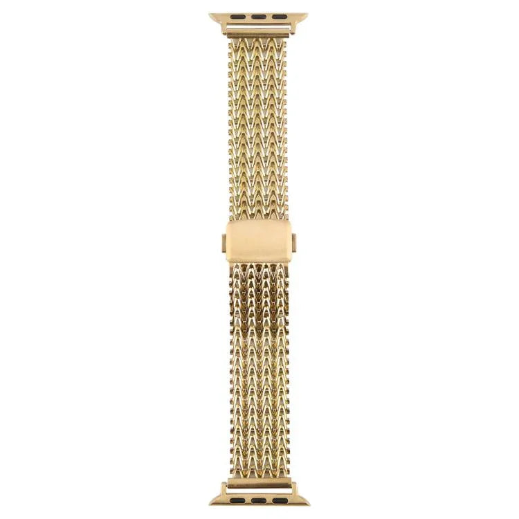 磁吸扣鋼網金屬錶帶，適用於Apple Watch 46mm / 49mm / 45mm / 44mm，適用於Apple Watch 42mm / 41mm / 40mm / 38mm