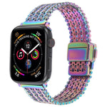 磁吸扣鋼網金屬錶帶，適用於Apple Watch 46mm / 49mm / 45mm / 44mm，適用於Apple Watch 42mm / 41mm / 40mm / 38mm