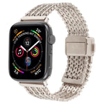 磁吸扣鋼網金屬錶帶，適用於Apple Watch 46mm / 49mm / 45mm / 44mm，適用於Apple Watch 42mm / 41mm / 40mm / 38mm