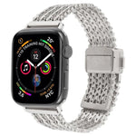 磁吸扣鋼網金屬錶帶，適用於Apple Watch 46mm / 49mm / 45mm / 44mm，適用於Apple Watch 42mm / 41mm / 40mm / 38mm