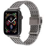 磁吸扣鋼網金屬錶帶，適用於Apple Watch 46mm / 49mm / 45mm / 44mm，適用於Apple Watch 42mm / 41mm / 40mm / 38mm