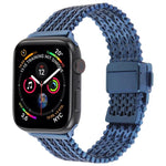 磁吸扣鋼網金屬錶帶，適用於Apple Watch 46mm / 49mm / 45mm / 44mm，適用於Apple Watch 42mm / 41mm / 40mm / 38mm