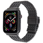 磁吸扣鋼網金屬錶帶，適用於Apple Watch 46mm / 49mm / 45mm / 44mm，適用於Apple Watch 42mm / 41mm / 40mm / 38mm