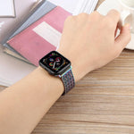 磁吸扣鋼網金屬錶帶，適用於Apple Watch 46mm / 49mm / 45mm / 44mm，適用於Apple Watch 42mm / 41mm / 40mm / 38mm