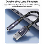 Yesido YAU46 USB轉3.5毫米鋁合金音頻轉接器，YAU46