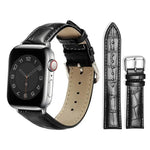 xDfind 竹紋針扣皮革錶帶，適用於Apple Watch 42 / 44 / 45 / 46 / 49mm，適用於Apple Watch 38 / 40 / 41 / S10 42mm
