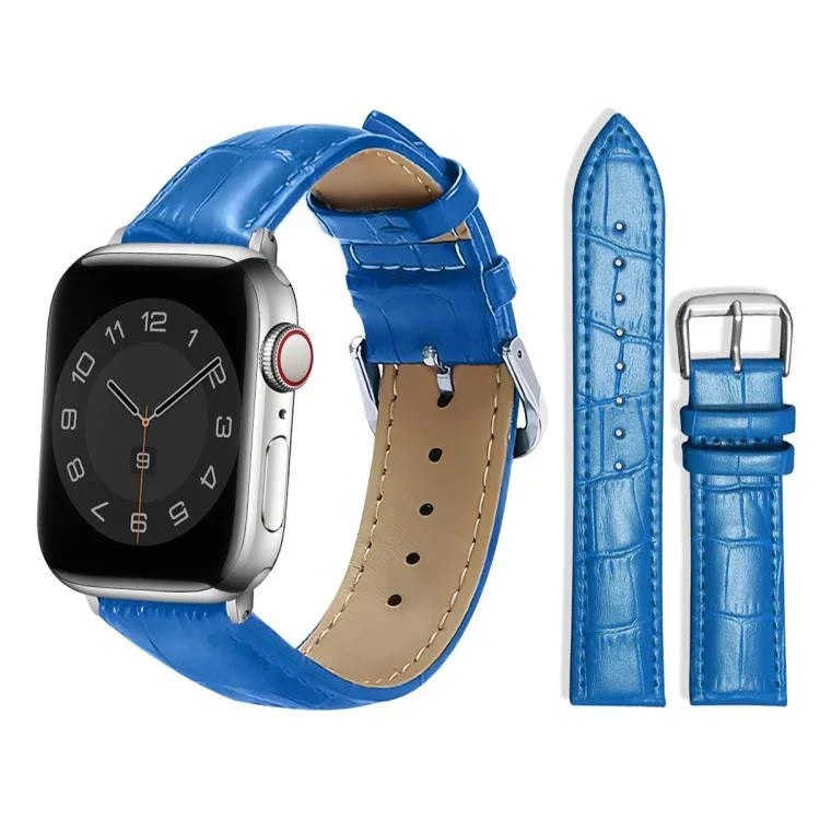 xDfind 竹紋針扣皮革錶帶，適用於Apple Watch 42 / 44 / 45 / 46 / 49mm，適用於Apple Watch 38 / 40 / 41 / S10 42mm