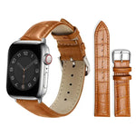 xDfind 竹紋針扣皮革錶帶，適用於Apple Watch 42 / 44 / 45 / 46 / 49mm，適用於Apple Watch 38 / 40 / 41 / S10 42mm