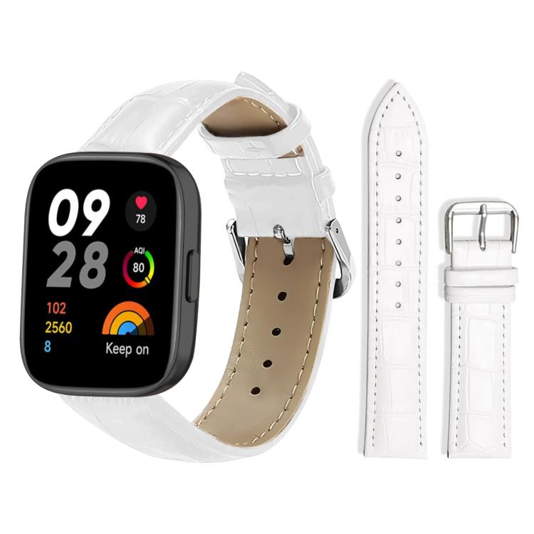 xDfind Bamboo Texture Pin Buckle Leather Watch Band, For Xiaomi Band 10 Pro / 9 Pro / Redmi Watch 6, For Xiaomi Smart Band 10 / 9 / 8 / NFC 14mm, For Redmi Watch 3 Active / Lite 20mm, For Redmi Watch 3 20mm