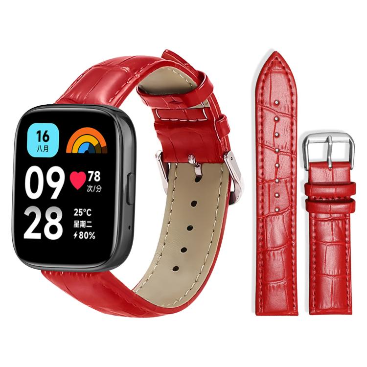 xDfind Bamboo Texture Pin Buckle Leather Watch Band, For Xiaomi Band 10 Pro / 9 Pro / Redmi Watch 6, For Xiaomi Smart Band 10 / 9 / 8 / NFC 14mm, For Redmi Watch 3 Active / Lite 20mm, For Redmi Watch 3 20mm