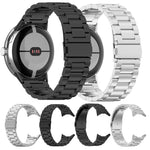 三珠平扣鈦合金錶帶，適用於 Google Pixel Watch 4 / 3 45mm，適用於 Google Pixel Watch 4 / 3 / 2 / 1 41mm