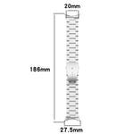 三珠平扣鈦合金錶帶，適用於 Google Pixel Watch 4 / 3 45mm，適用於 Google Pixel Watch 4 / 3 / 2 / 1 41mm