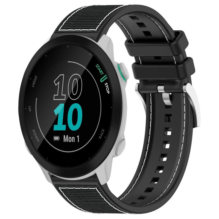 xDfind Hybrid Nylon Braid Silicone Watch Band, 22mm For Garmin Forerunner 570 47mm/935/945, 20mm For Garmin Forerunner 570 42mm/245/645, 20mm For Garmin?Vivomove?Sport/Vivoactive5/3, 22mm For Garmin Venu 3 / Vivoactive 4                                ...