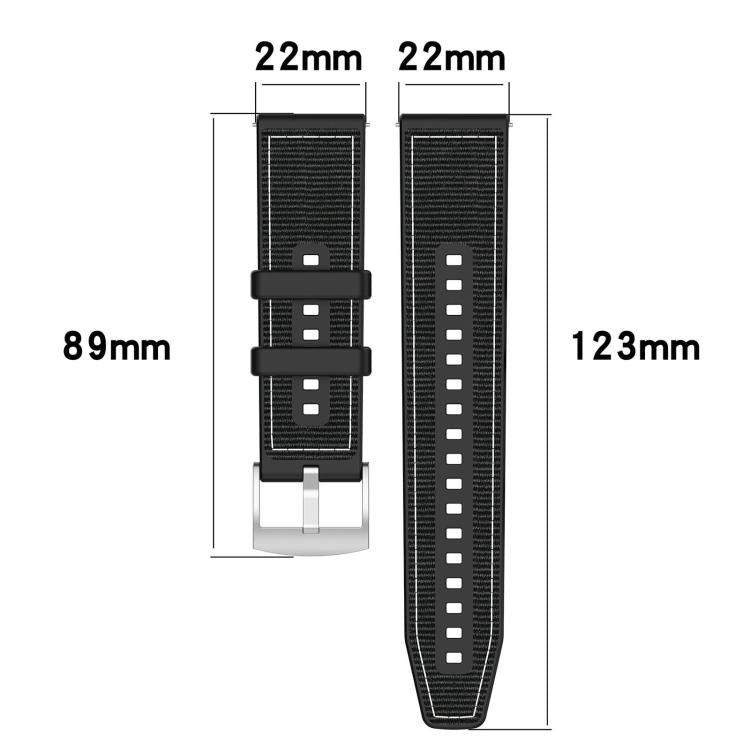 xDfind Hybrid Nylon Braid Silicone Watch Band, 22mm For Garmin Forerunner 570 47mm/935/945, 20mm For Garmin Forerunner 570 42mm/245/645, 20mm For Garmin?Vivomove?Sport/Vivoactive5/3, 22mm For Garmin Venu 3 / Vivoactive 4                                ...