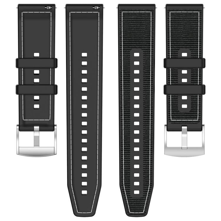 xDfind Hybrid Nylon Braid Silicone Watch Band, For Fitbit Versa 4/Versa3/Sense2/Sense 20mm, For Fitbit Versa 2/Versa/Versa Lite 22mm