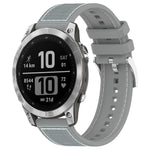 xDfind Hybrid Nylon Braid Silicone Watch Band, For Garmin Fenix 8/7X/6X/5X 26mm, For Garmin Fenix 8/7/6/5 22mm, For Garmin Forerunner 220/235/735/735XT 20mm, For Garmin Forerunner 35/30/35J 20mm