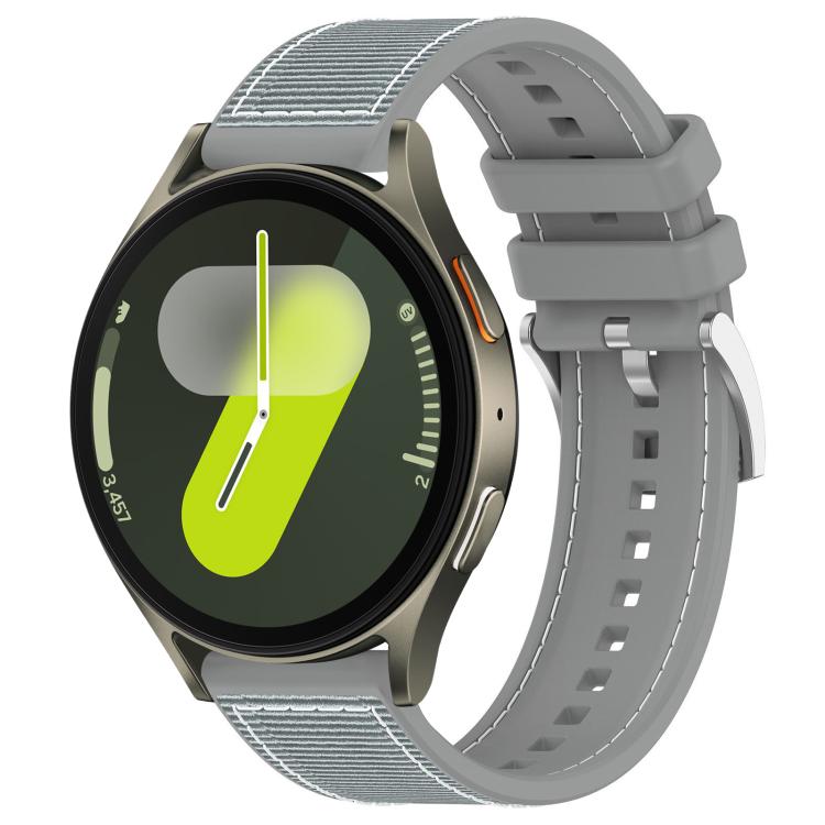 xDfind 混合尼龍編織矽膠錶帶，適用於 Samsung Galaxy Watch Ultra / Ultra 2025 22mm，適用於 Samsung Galaxy Watch 7 / 6 / 5 / FE 20mm