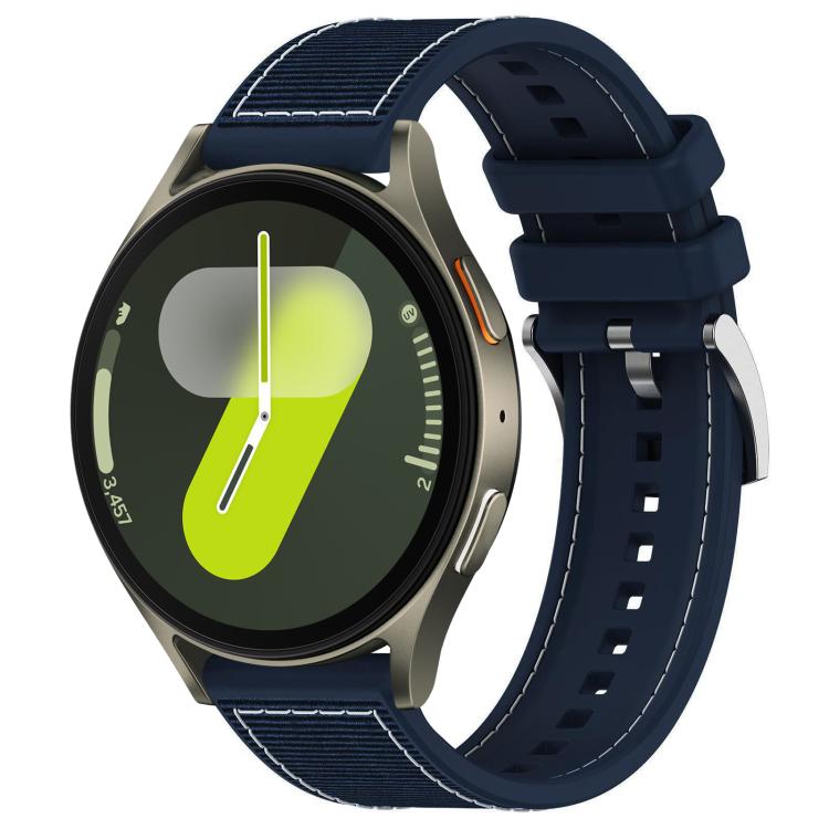 xDfind 混合尼龍編織矽膠錶帶，適用於 Samsung Galaxy Watch Ultra / Ultra 2025 22mm，適用於 Samsung Galaxy Watch 7 / 6 / 5 / FE 20mm