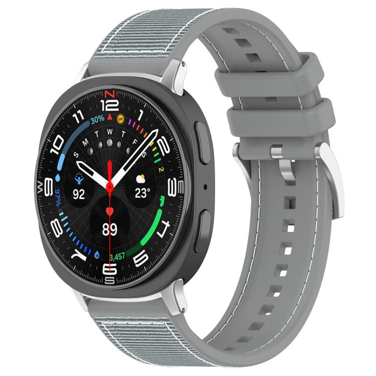 xDfind 混合尼龍編織矽膠錶帶，適用於 Samsung Galaxy Watch Ultra / Ultra 2025 22mm，適用於 Samsung Galaxy Watch 7 / 6 / 5 / FE 20mm