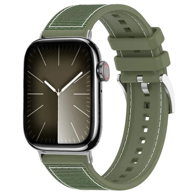 xDfind 混合尼龍編織矽膠錶帶，適用於Apple Watch 42 / 44 / 45 / 46 / 49mm 22mm，適用於Apple Watch 38 / 40 / 41 / S10 42mm 20mm