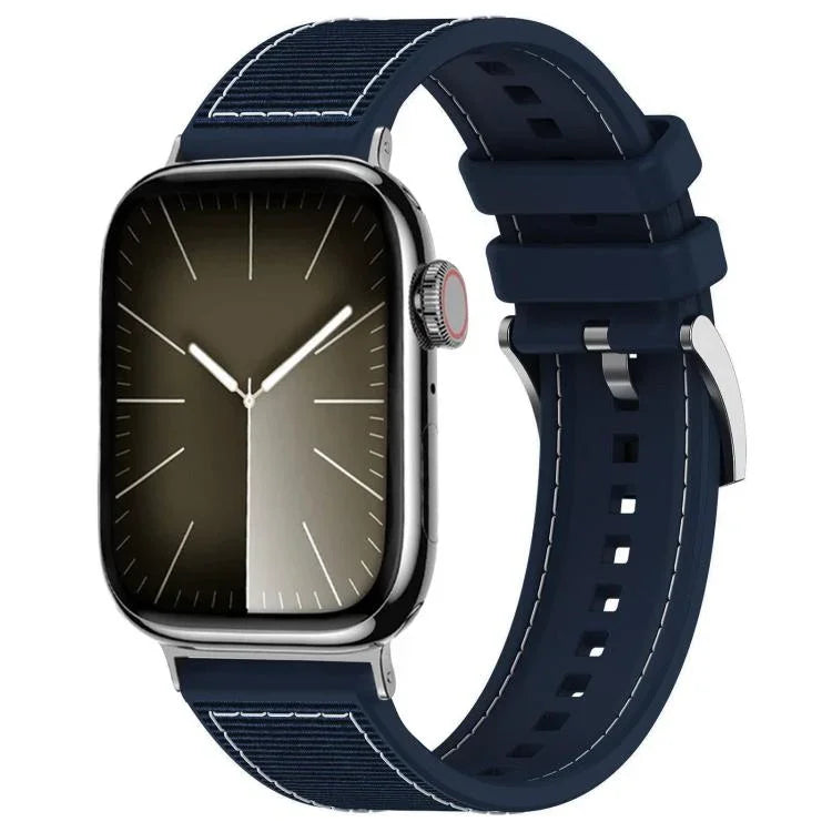 xDfind 混合尼龍編織矽膠錶帶，適用於Apple Watch 42 / 44 / 45 / 46 / 49mm 22mm，適用於Apple Watch 38 / 40 / 41 / S10 42mm 20mm