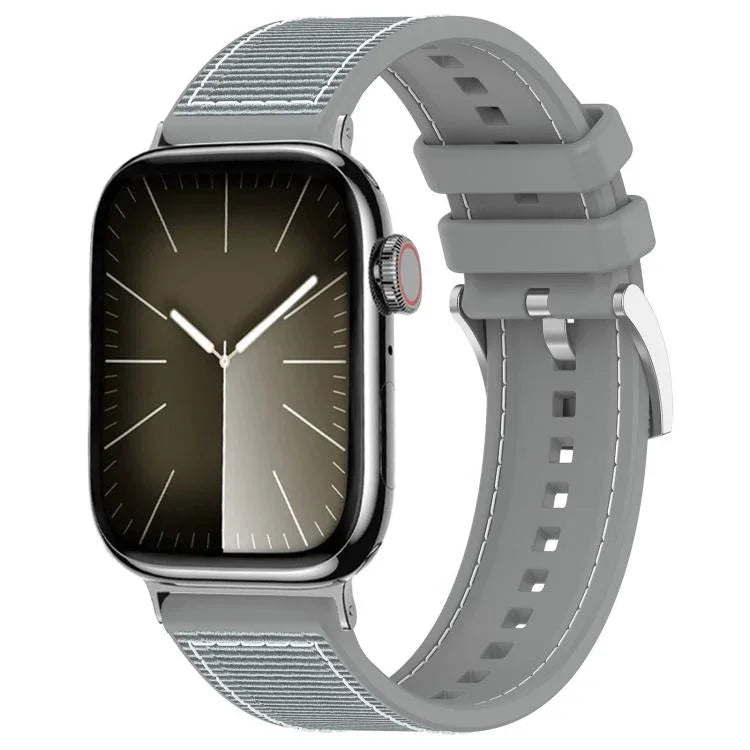 xDfind 混合尼龍編織矽膠錶帶，適用於Apple Watch 42 / 44 / 45 / 46 / 49mm 22mm，適用於Apple Watch 38 / 40 / 41 / S10 42mm 20mm