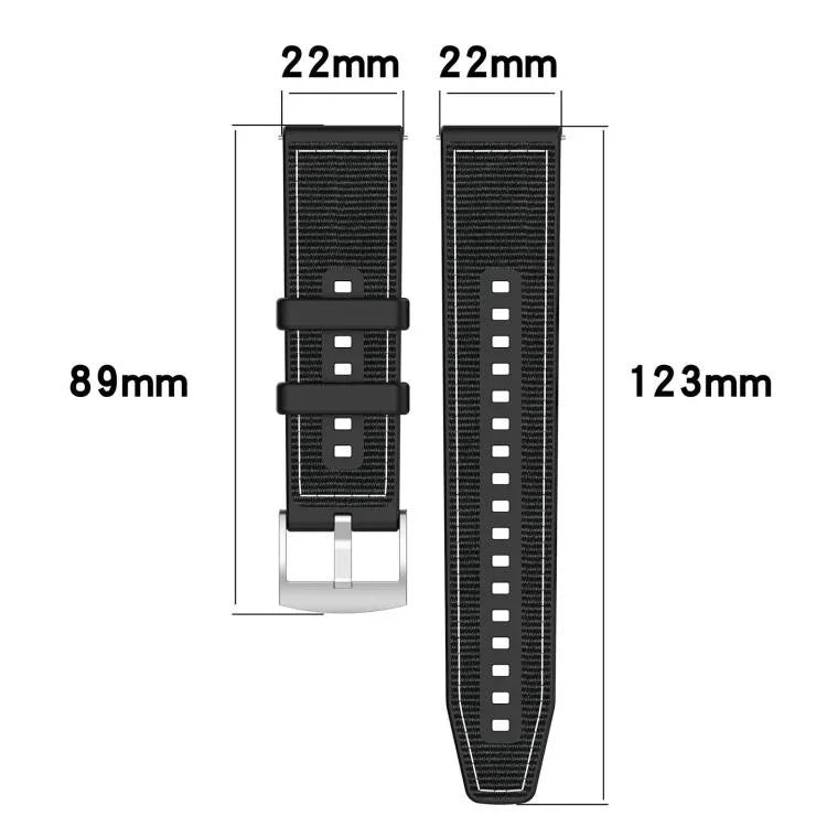 xDfind 混合尼龍編織矽膠錶帶，適用於Apple Watch 42 / 44 / 45 / 46 / 49mm 22mm，適用於Apple Watch 38 / 40 / 41 / S10 42mm 20mm