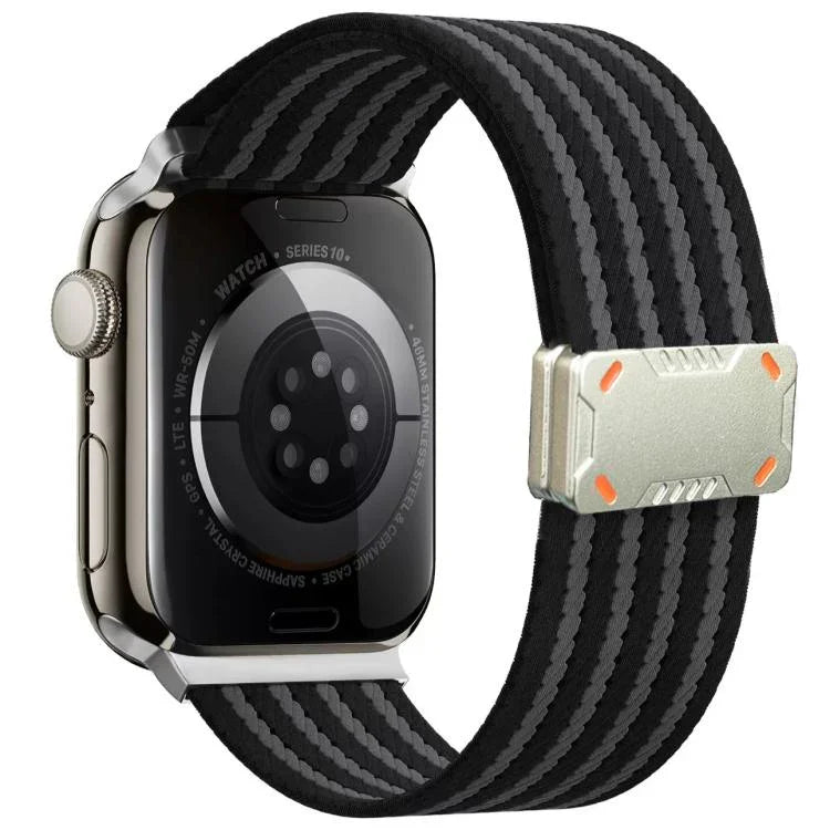 機甲磁扣尼龍錶帶，適用於Apple Watch 46mm / 49mm / 45mm / 44mm，適用於Apple Watch 42mm / 41mm / 40mm / 38mm