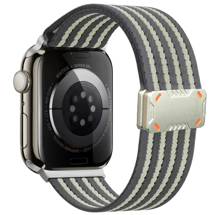 機甲磁扣尼龍錶帶，適用於Apple Watch 46mm / 49mm / 45mm / 44mm，適用於Apple Watch 42mm / 41mm / 40mm / 38mm