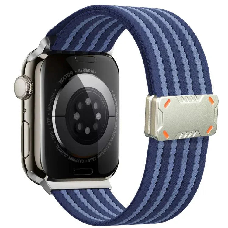 機甲磁扣尼龍錶帶，適用於Apple Watch 46mm / 49mm / 45mm / 44mm，適用於Apple Watch 42mm / 41mm / 40mm / 38mm